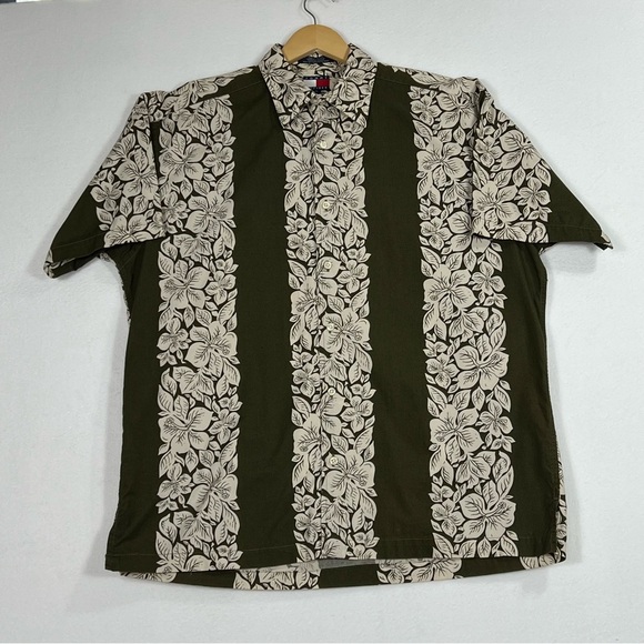 Tommy Hilfiger Hawaiian short sleeve Tiki floral size medium - Picture 13 of 13